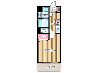 間取図 ラム－ル難波西