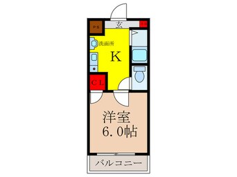 間取図 ｺｽﾓｾﾌﾞﾝ