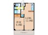 アカツキマンション 1LDKの間取り
