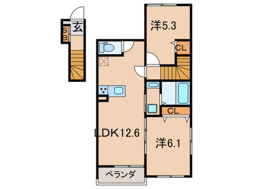 間取図 仮)メゾン・デ・クール
