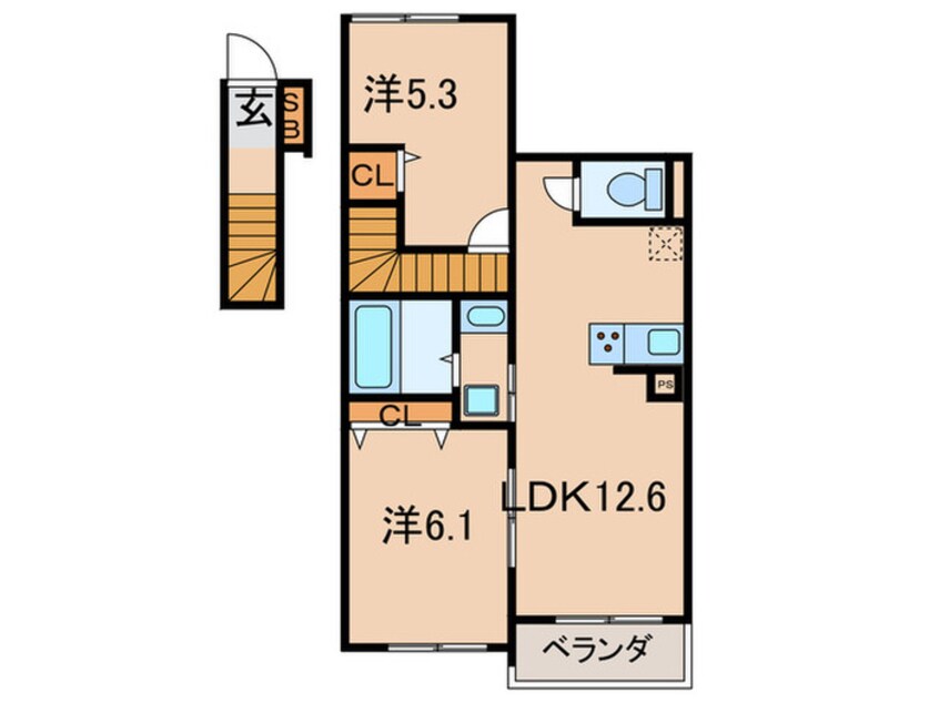 間取図 仮)メゾン・デ・クール