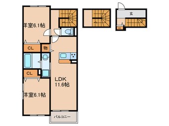 間取図 仮)メゾン・デ・クール