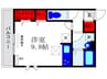 D-room中桜塚 1Rの間取り
