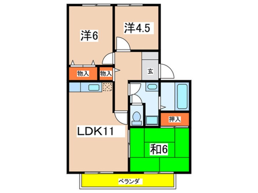 間取図 エクセル安倉