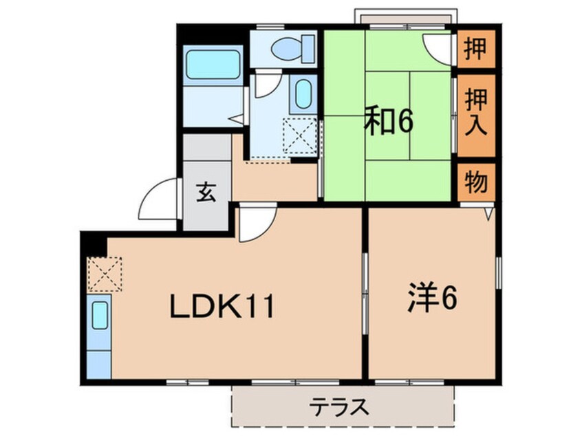 間取図 シ－サイドハイツＡ棟