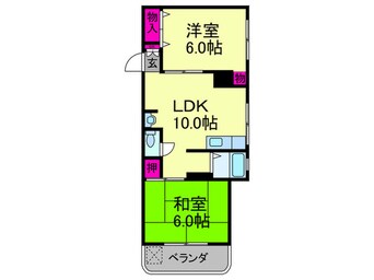 間取図 シャトーニシムラ