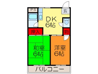 間取図 シャトーニシムラ