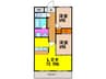 パシフィックマンションⅢ 2LDKの間取り