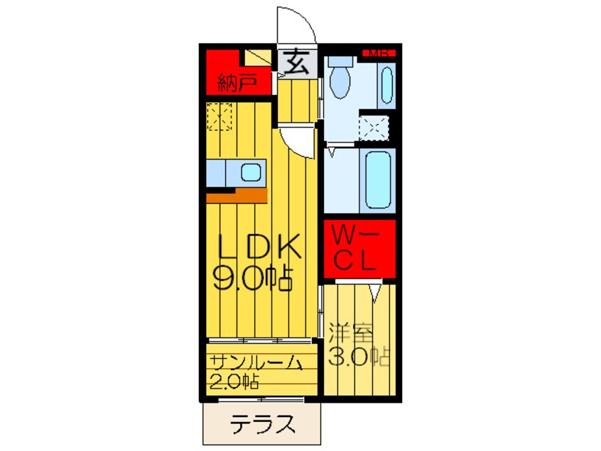 間取図 シャルマンフル－ル