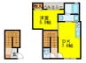 アドニスコート堺 1DKの間取り