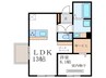 仮）D-room中京区中京西ノ京 1LDKの間取り