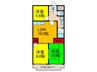香里園シャンツェ 3LDKの間取り