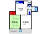 ミレ桜塚 2DKの間取り