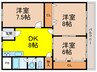 サンビオラ１番館(903) 3DKの間取り