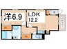 Space 1LDKの間取り