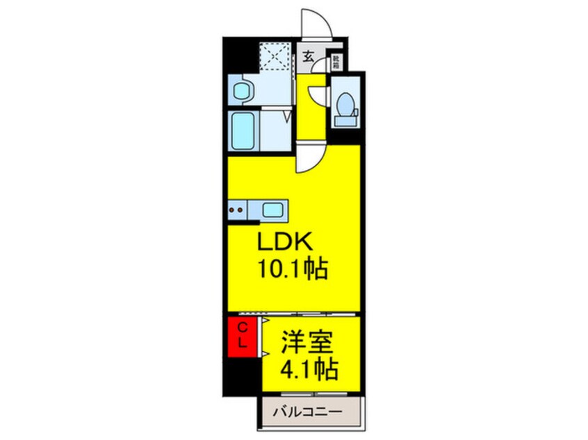 間取図 FREEDOM　residence堺大小路