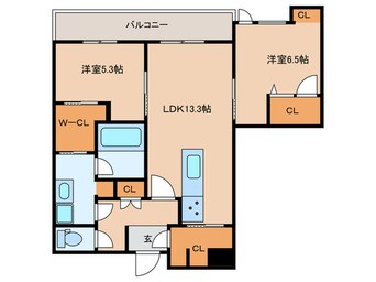 間取図 シャーメゾン　ケー