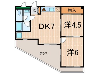 間取図 ﾘﾌﾞ大谷