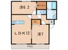 プランドール　A棟 2LDKの間取り