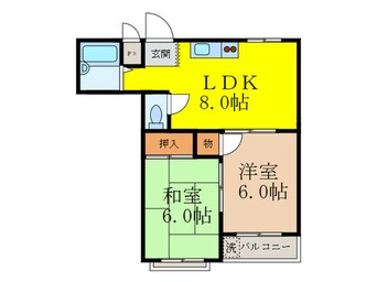 間取図 リバ－ライフ三島