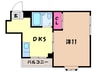 ルエーテ２０ 1DKの間取り