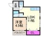 ルエーテ２０ 1LDKの間取り