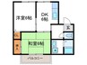 セジュ－ルクラルテ 2DKの間取り
