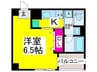 Ｌａ　ｍｅｒ諏訪森 1Kの間取り