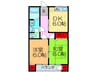 日垣マンション 2DKの間取り