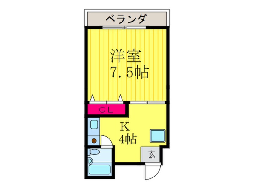 間取図 コスモハイツ千本