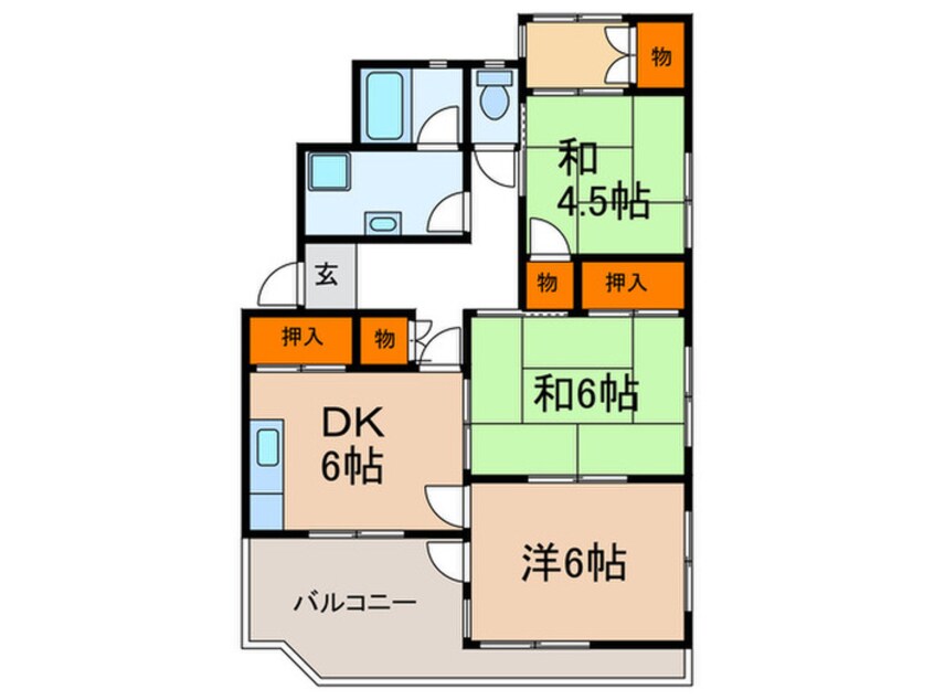 間取図 霞ヶ丘マンション