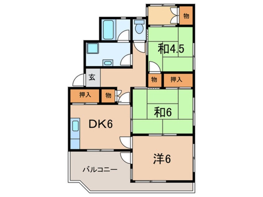 間取図 霞ヶ丘マンション