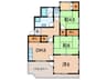 霞ヶ丘マンション 3DKの間取り