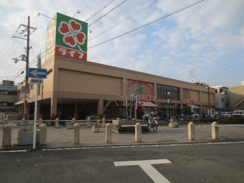 ライフ守口寺方店(スーパー)まで483m グローリーハイツ森田