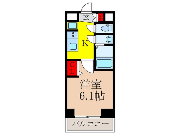 間取り図 ﾌﾟﾚｻﾝｽ東三国駅前ｸﾞﾗﾝｸﾗｽ(611)