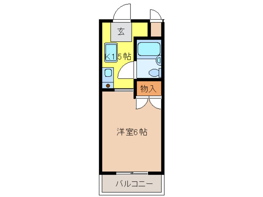 間取図 イ－ストヴィレツジ茨木