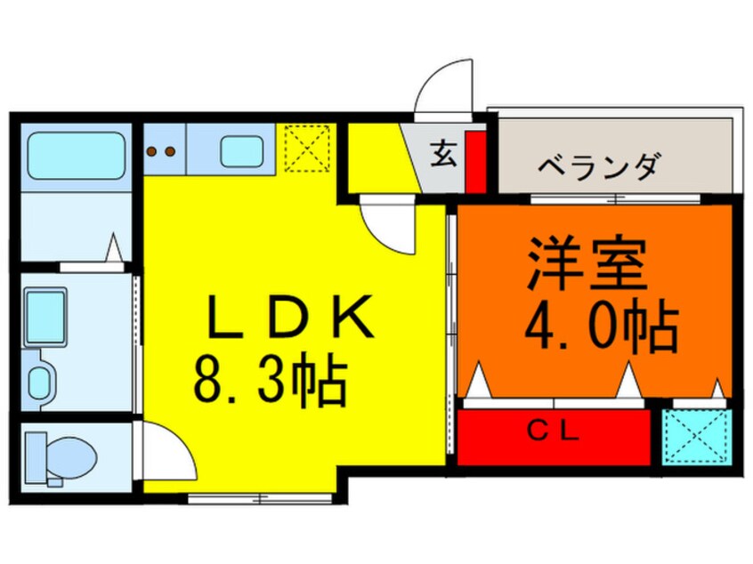 間取図 F asesia mele