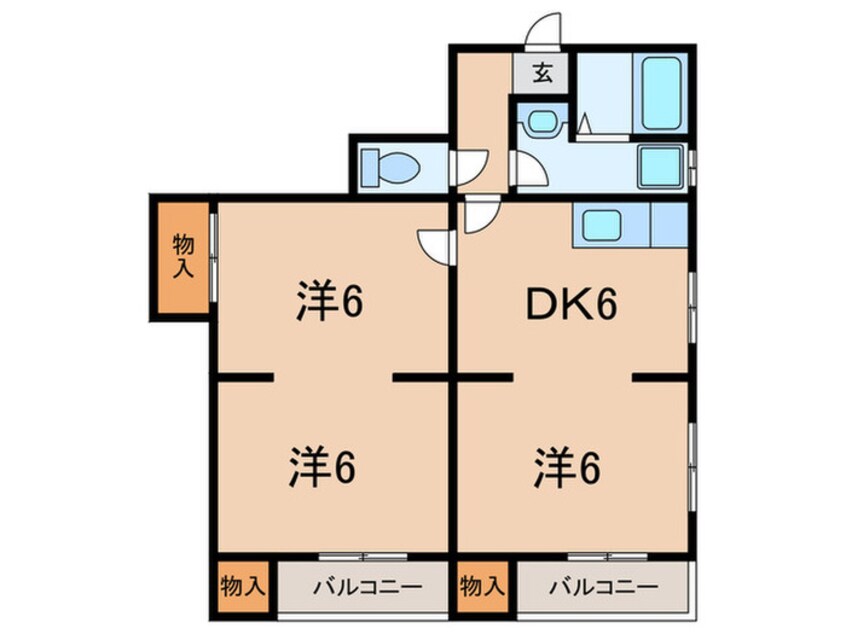 間取図 アイレス鈴蘭台