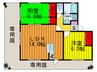 ブランカ香里園 2LDKの間取り