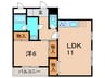 コンフォート西台 1LDKの間取り