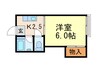 ハイツキャニオン 1Kの間取り