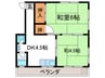 ロハス長岡京 2DKの間取り