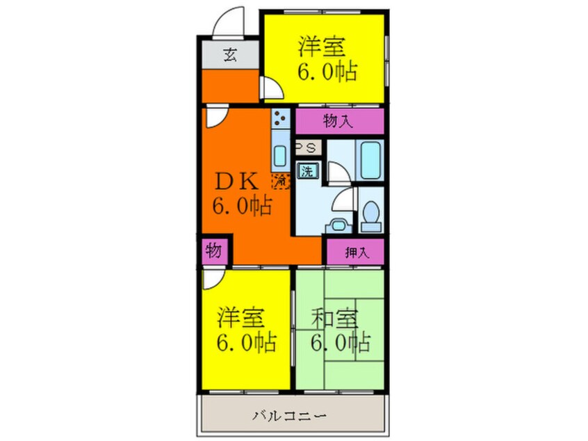 間取図 第2ヨシムラコーポ