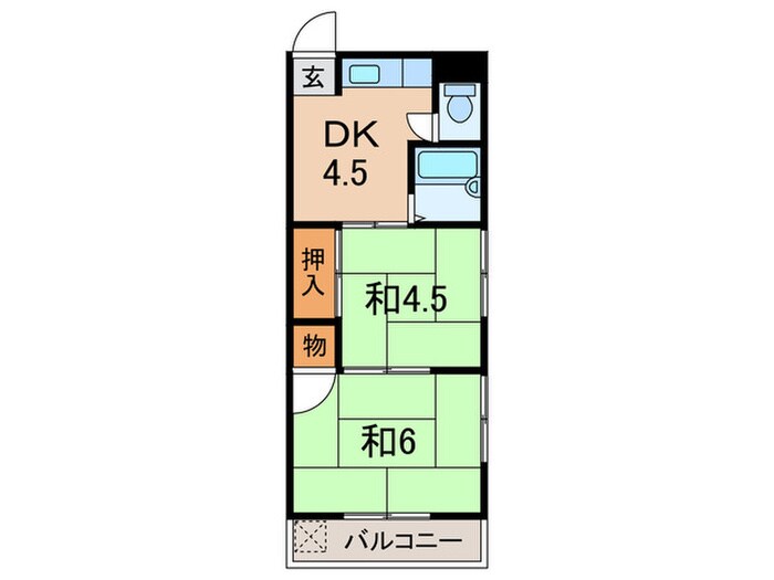 間取り図 サンハイツ　伊丹