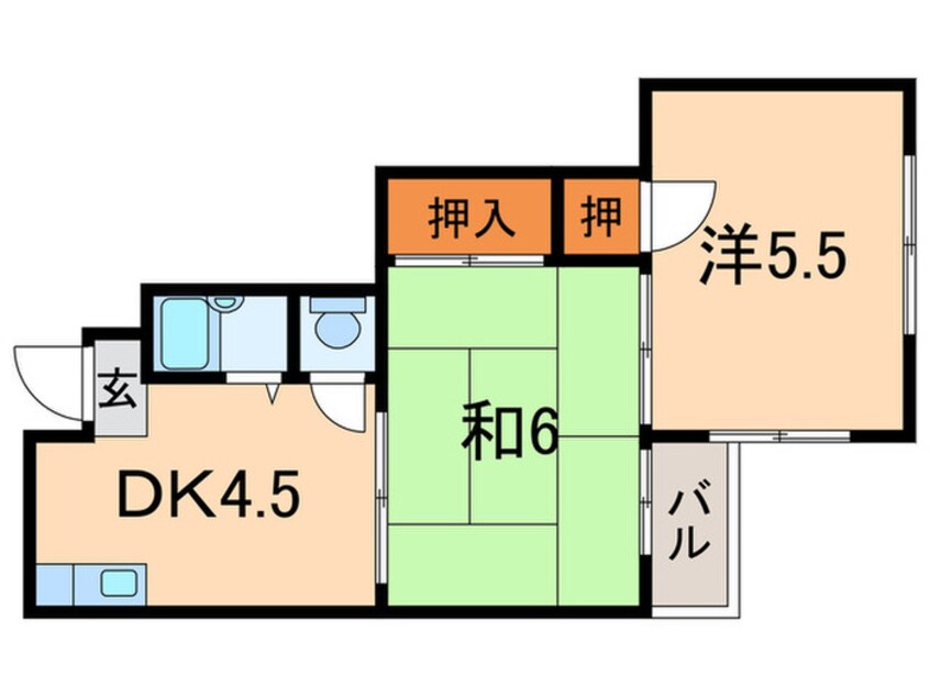 間取図 サンハイツ　伊丹