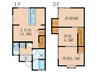 宇治蔭山貸家 3LDKの間取り