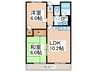 ﾊｰﾄﾌﾙ岸和田 2LDKの間取り