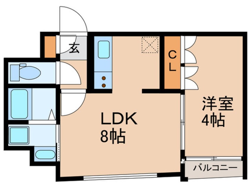 間取図 コスモ釣鐘町