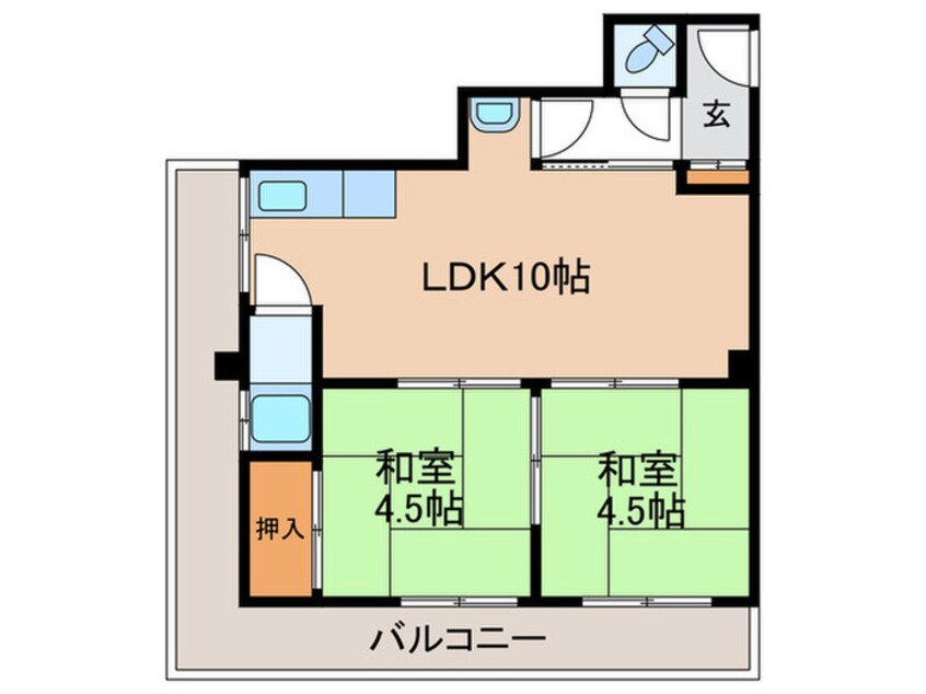 間取図 舞子八木ハイツ