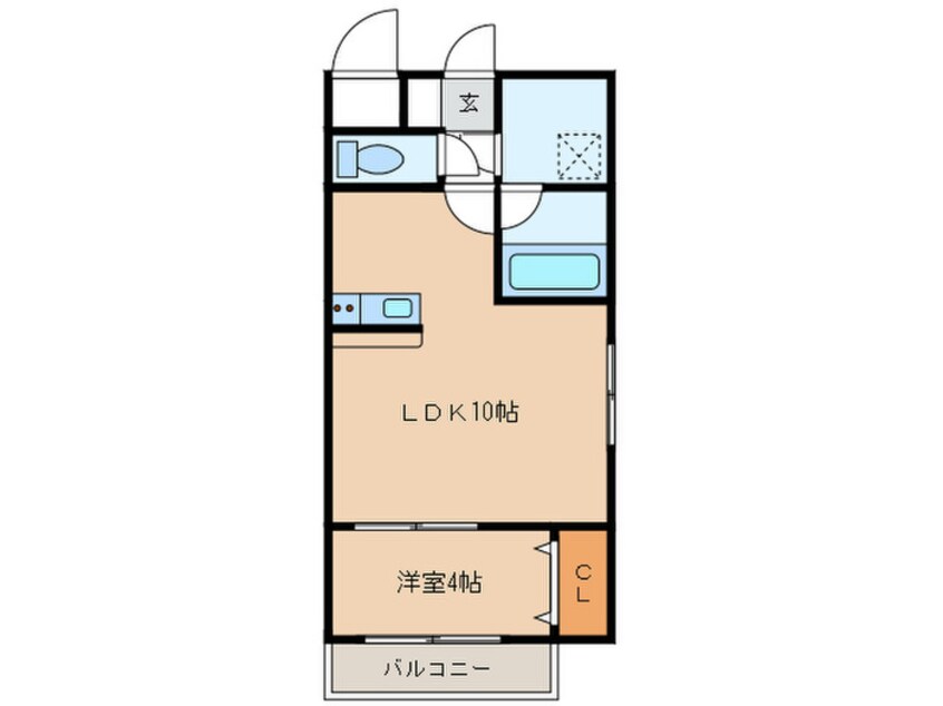 間取図 La Douceur放出